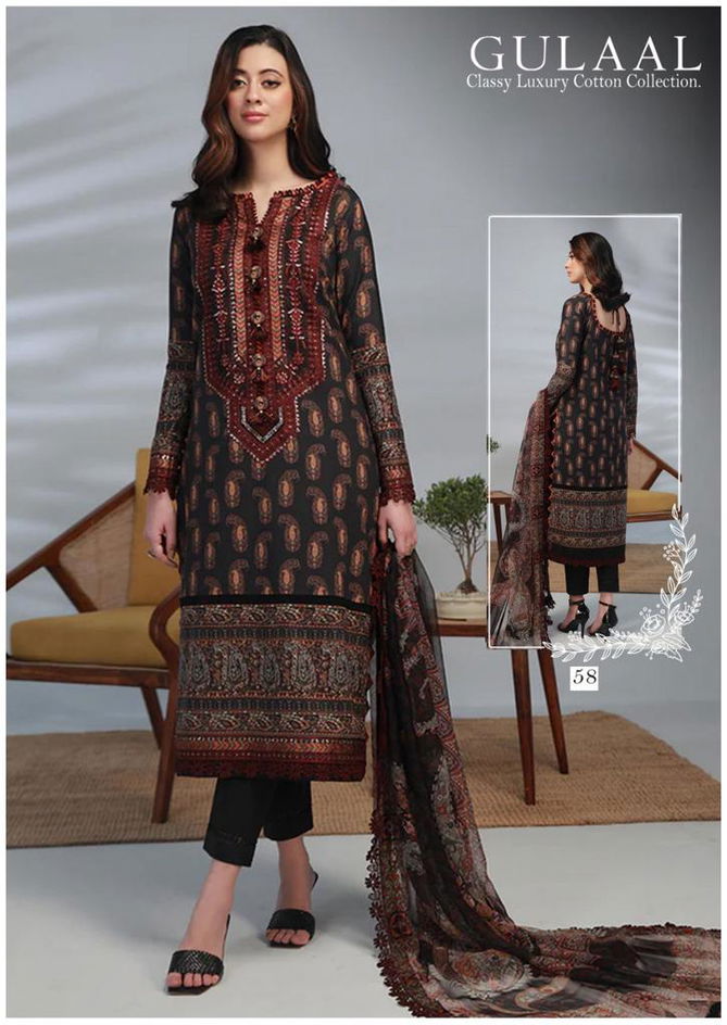 Gulaal Classy Luxury Cotton Collection Vol 6 Karachi Cotton Dress Material
